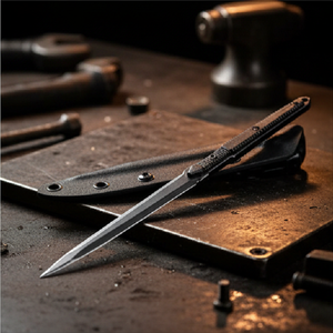 มีดกังฟูเหล็กกล้าไร้สนิมจีนหลงเฉวียน ใบมีดตีขึ้นรูปชิ้นเดียว สำหรับทำปลอกดาบ DIY และชุดเข็มชา - Product Image 3