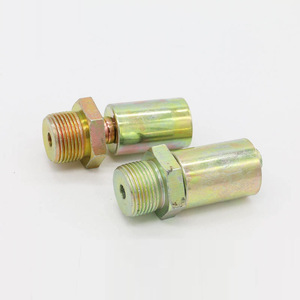Connecteur de tuyau hydraulique en acier fileté 2-19 mm pour pièces de machines de construction - Product Image 1