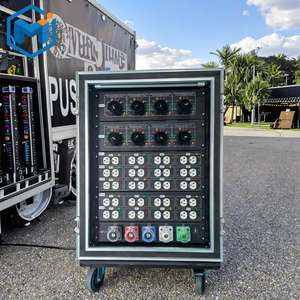 Manchange Socapex Outlet 24 Canali, Box di Distribuzione Elettrica Trifase per Impianti Audio Live, Distributore di <span class=keywords><strong>Corrente</strong></span> US Edison - Product Image 4