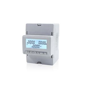 Medidor de potencia multifunción con pantalla LCD montada en riel Din trifásico con medidores de energía de puerto de comunicación RS485 - Product Image 1