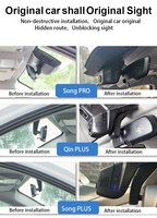 4K Custom Fit BYD Song Qin SEAGULLI OEM Look Verborgen Dashcam UHD 2160P WiFi&App G-Sensor Loop Recording 1 Jaar Nachtzicht
