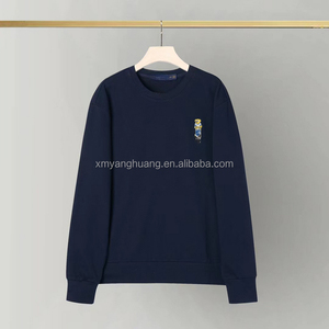 Camicia da uomo Paul Bear personalizzata con logo distintivo con cerniera Cardigan girocollo in puro cotone con codice QR - Product Image 3