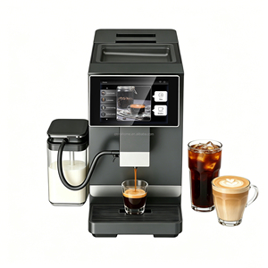 Machine à café expresso intelligente <span class=keywords><strong>avec</strong></span> grand écran tactile de 6 pouces, réservoir d'eau de 1,5 L, réservoir de lait de 750 ml, machine à cappuccino <span class=keywords><strong>et</strong></span> à latte automatique - Product Image 1