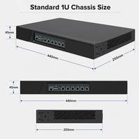 Serveur Appliance Routeur Pare-feu PfSense 1U Rackable avec 6 Ports LAN DDR3 et Sécurité Réseau Gigabit pour Matériel X86
