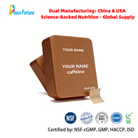 Bandelettes buccales à la caféine à dissolution rapide, film mince, OEM, marque privée, logo personnalisé, certifié NSF, GMP, HACCP, ISO, fabrication double