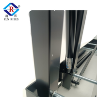 Table basse brevetée extensible avec mécanisme de table à manger/bureau, ressort à gaz à fermeture douce, acier laminé à chaud, électrophorèse noire