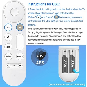 Nouvelle télécommande vocale pour <span class=keywords><strong>Google</strong></span> TV Streamer 4K, compatible avec Chromecast TV Remote 4K HD Controller - Product Image 3