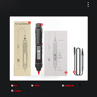 Hytes – multimètre numérique de Type stylo, voltmètre intelligent DC AC, gamme automatique de tension, résistance, continuité, testeur NCV Hz