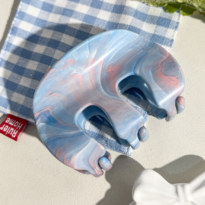 Pinzas de Pelo Brillantes de Alta Calidad de 8.5cm, Pinzas de Garra para Cola de Caballo, Pinzas de Pelo Tipo Tiburón para la Parte Trasera de la Cabeza, Pinzas para Peinados Semi-Arreglados, Estilo Fiesta - Product Image 5