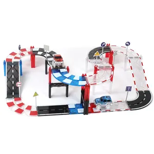 Groothandel 72 Stuks Magneet Blokken Gebouwen Speelgoed Slot Auto Track Set Racebaan Speelgoed Voor Jongens Kinderen