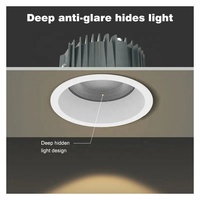 Étanche IP44 Anti-éblouissement Anti-buée Encastré LED Plafonnier Corps En Aluminium Downlight pour Salle De Bains Hôtel Lobby Usage Domestique
