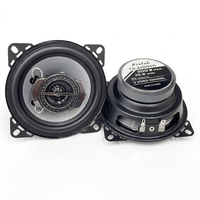 High Performance 4 Inch 300W Max 2 Way Car Door Speaker  Car Coaxial Midrange Speaker for Automotive Audio  Replacement