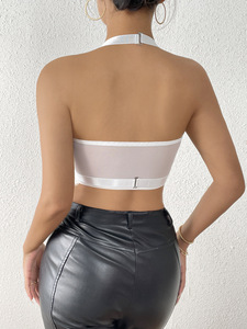 <span class=keywords><strong>Pizzo</strong></span> Sexy con ombelico a vista <span class=keywords><strong>e</strong></span> schiena alla moda Slim Fit appeso al collo - Product Image 6