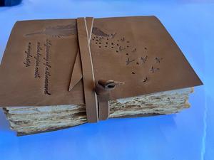 สมุดไดอารี่สมุดโน้ตสไตล์วินเทจสำหรับใช้ในโรงเรียนและสำนักงานทำด้วยมือสไตล์ไม่เหมือนใคร - Product Image 4