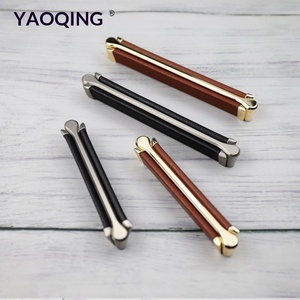 가죽+황동 호텔 가구 손잡이 모던 심플 북유럽 스타일 옷장 서랍장 손잡이 핑크색 - Product Image 4
