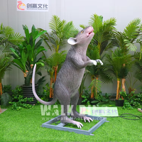 Animatronic Field Mouse Lebensgroßer realistischer Nagetier-Motion-Sound für Zoo-Gehäuse Einkaufs zentrum Schule drinnen/draußen