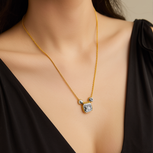 สร้อยคอจี้แฟชั่น สแตนเลส 316L ชุบทอง PVD ทนทาน ใช้งานได้ยาวนาน - Product Image 3