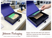 Boîtes d'emballage rigides pour téléphones portables sur mesure avec gaufrage, en carton blanc recyclable, impression personnalisée du logo et des couleurs
