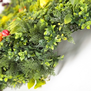 ZC Home Garden Decor Protección UV Topiary Panel de frutas de plástico Artificial Hierba verde sintética Pared de fondo - Product Image 6