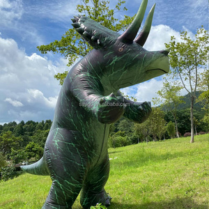 Disfraz inflable de dinosaurio con cuernos original gigante para adultos Anime Cosplay publicidad dinosaurio mascota globo <span class=keywords><strong>disfraces</strong></span> - Product Image 1