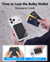 Portefeuille magnétique Oatsbasf avec support pour téléphone et rangement pour cartes, cartes de visite, cartes Visa