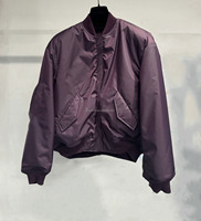 Blouson Bomber Unisexe Coupe Ample Manches Larges Taille Standard Veste d'extérieur à Deux Fermetures Éclair pour Homme Grande Taille
