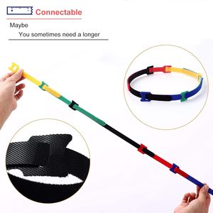 Colorful Double-Sided Eco-Friendly Self-Adhesive <strong>Hook</strong> <strong>Loop</strong> Fastener Strap Back-to-Back Double <strong>Hook</strong> <strong>and</strong> <strong>Loop</strong> Cable Tie - Product Image 3