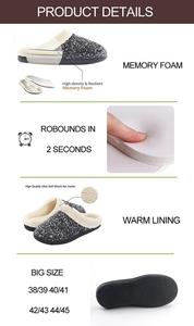 Cosy Memory Foam Fuzzy Wool Like Plush Fleece Lined House Shoes Zapatillas de invierno para exteriores para mujeres - Product Image 6