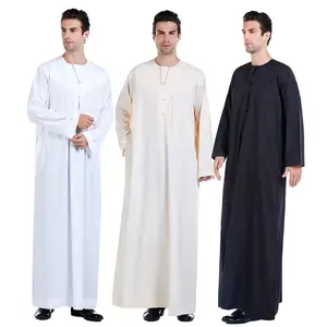 Roupas masculinas musculosas, roupas islâmicas thobe para homens, robe