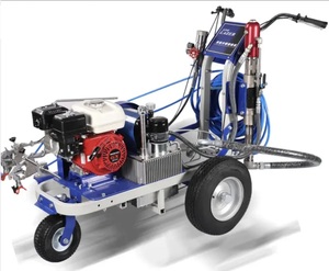 Machine de marquage routier SHOWWAY à poussée manuelle pour peinture à froid, traceur de lignes avec moteur 6,5 CV, machine de marquage routier automatique haute efficacité - Product Image 1