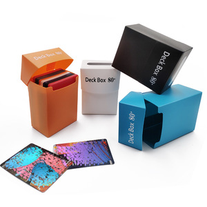 Boîte de rangement pour cartes précieuses, boîte de rangement pour cartes de jeu de société, boîte de rangement pour cartes à collectionner, boîte de rangement avec couvercle rabattable - Product Image 4