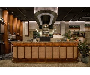 Muebles de salón personalizables para bares y restaurantes, conjunto de diseño de mostrador de Hotel, muebles comerciales de diseñador - Product Image 1