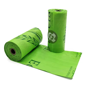 Composatble Cornstarch Trash Plastic Biodegradable Garbage <b>Bin</b> Liners <b>Refuse</b> Bag Drawstring Bags - Product Image 5