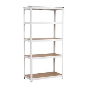 Groothandel zware-duty stalen boutloze 5-laags gegalvaniseerde magazijnrekken met stapelbaar ontwerp - Product Image 1
