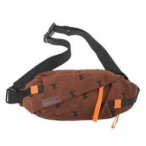 Bolso Bandolera de Pana con Diseño Moderno y Vintage, Forro de Nailon Anti-Robo, Suave, con Rayas y Lazo Decorativo - Product Image 3