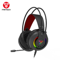Fantech Headset Gaming Kabel 2020, Headset Gaming Tahan Lama 50 MM PC Lampu RGB Model Baru 3.5