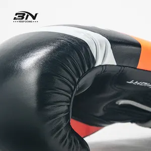 BN 8oz-16oz Wholesale Custom For Karate Muay Thai MMA Sparring Punching Martial Art Boxing Gloves Training Kick Boxing Gloves