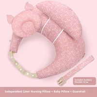 Coussin d'allaitement et de soutien post-partum, protection lombaire, support pour bébé, anti-régurgitation nouveau-né, 100% coton