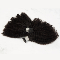 100% cheveux humains vierges vietnamiens crus crépus bouclés I pointe en gros Afro crépus bouclés en vrac 1B Yaki Extension de cheveux