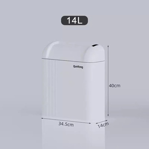 11L Nắp Tự Động Thông Minh Rác <span class=keywords><strong>Bin</strong></span> Phòng Tắm Rác Có Thể Với Cảm Biến Tiết Kiệm Không Gian Thông Minh Thùng Rác Có Thể - Product Image 2
