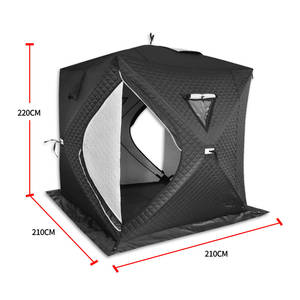 Tente <span class=keywords><strong>de</strong></span> sauna portable pour 5-6 personnes, grande taille, en tissu Oxford 210D imperméable, pour usage extérieur - Product Image 2