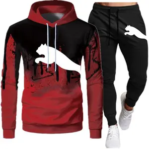 2023 Coole Männer Splash Ink Hoodies Sweatshirt Jogging hose Anzug Herbst Winter Warmer Trainings anzug Sets Herrenmode Hooded Outwear