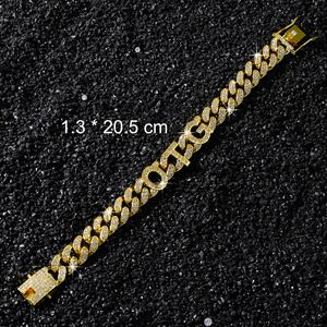 Nueva Innovación 2026: Pulsera de Cadena de Aleación Sencilla Personalizable Estilo Hiphop para Hombre, Pulseras con Letras, Joyería de Moda al por Mayor - Product Image 5