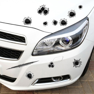 Pegatinas para Autos con Diseño de Agujero de Bala, Pegatinas Personalizadas para Parachoques de Automóviles - Product Image 4