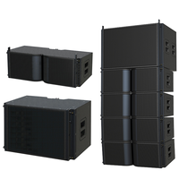 Système de haut-parleurs Line Array bidirectionnel professionnel 2x6 pouces avec flight case, 400W, son extérieur pour les scènes de concert