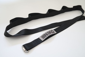 โรงงานอินิโกะ จำหน่ายอุปกรณ์พิลาทิสราคาถูก เครื่องรีฟอร์มเมอร์พิลาทิส สายรัดเครื่องแคดิลแลค ทำจากโพลีเอสเตอร์ 100% สีดำ - Product Image 2