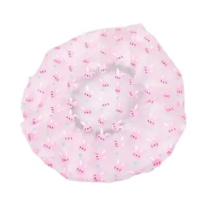 Vente chaude chaude 25*25cm en stock bonnets de douche bonnet de douche étanche qualité luxe bonnet de douche