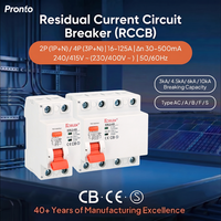 Interruptor Diferencial (RCCB) KORLEN de 2 Polos, 30mA, 16A/25A, Tipo CA, 6kA, para Uso Doméstico e Industrial