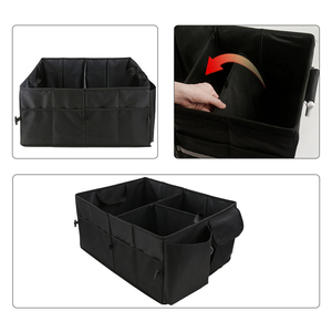Boîte de rangement pliable en matériau Oxford multi-compartiments personnalisée Organisateur de coffre de voiture pour voyage camping pique-niques - Product Image 5