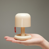 Lampe de table champignon Lampe de table portable rechargeable Lumière moderne Petite lampe à piles Veilleuse pour intérieur extérieur